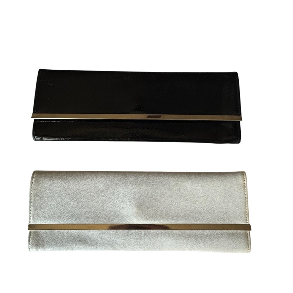 Elegant Black and White‎ Clutch Set